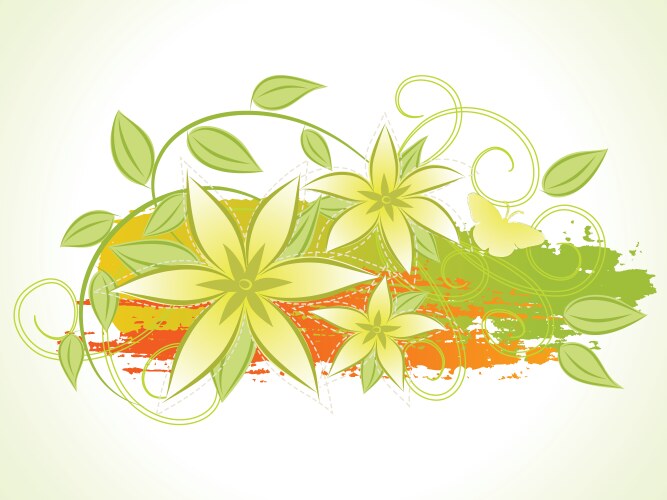 Abstract floral background Royalty Free Vector Image