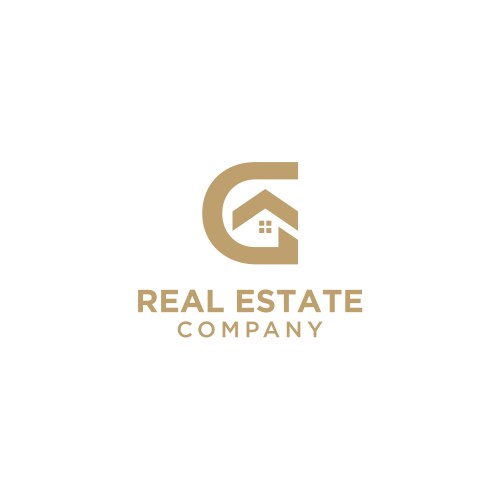 Real estate logo template vector image