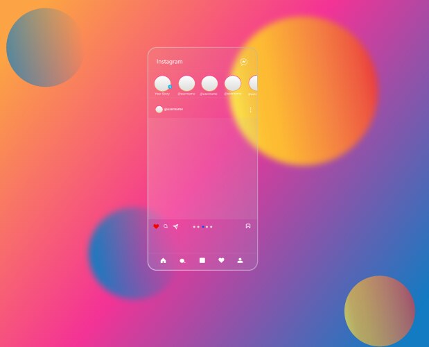 Instagram Post Template Royalty Free Vector Image