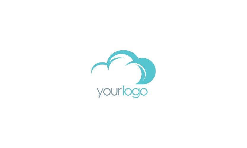 Infinity sign icon company logo Royalty Free Vector Image