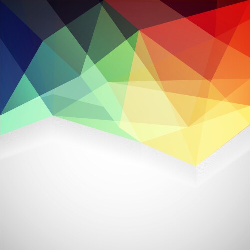 vibrant geometric triangles background vector image