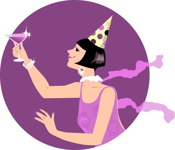 Flapper times Royalty Free Vector Image - VectorStock