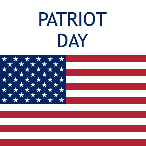 Patriot day in the united states Vector Image
