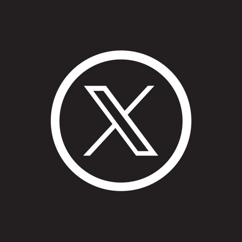 Twitter new name is x logo the vector image