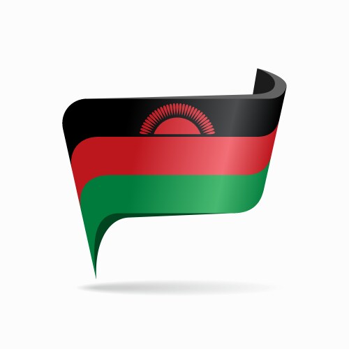 malawian flag map pointer layout vector