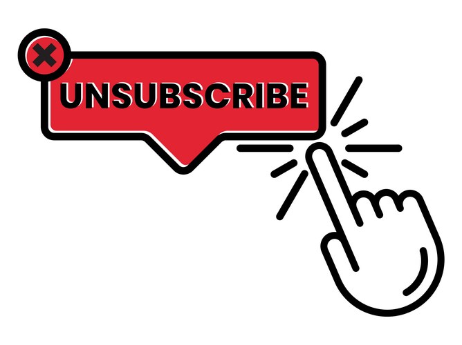 Unsubscribe button Vector Images & Graphics for Commercial Use ...