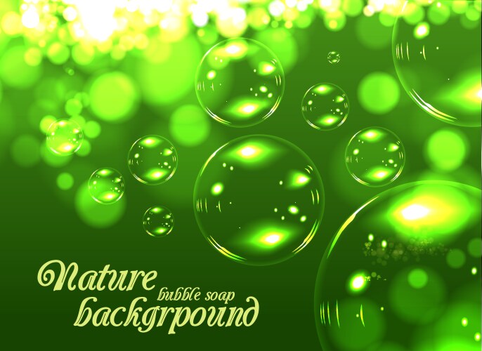 Bubble soap background Royalty Free Vector Image