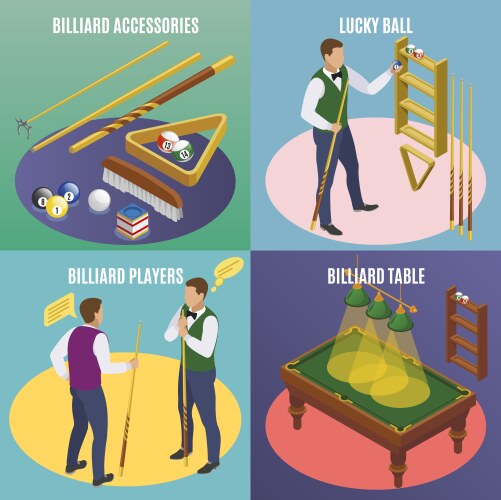 Billiard Game Concepts & Infographics – Royalty-Free Vector | VectorStock