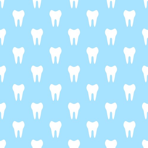 Seamless geometric pattern with teeth vector image