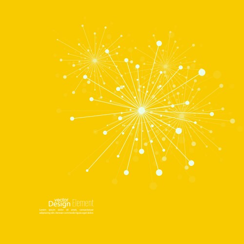Array with dynamic emitted particles vektorbild