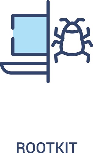 Rootkit concept 2 colored icon simple line – Royalty-Free Vector ...