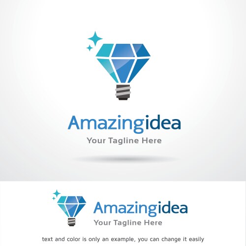 Diamond logo template vector image