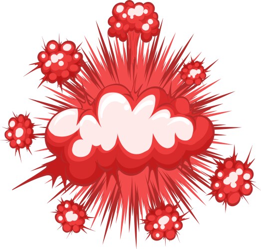 Comic book explosion element Royalty Free Vector Image