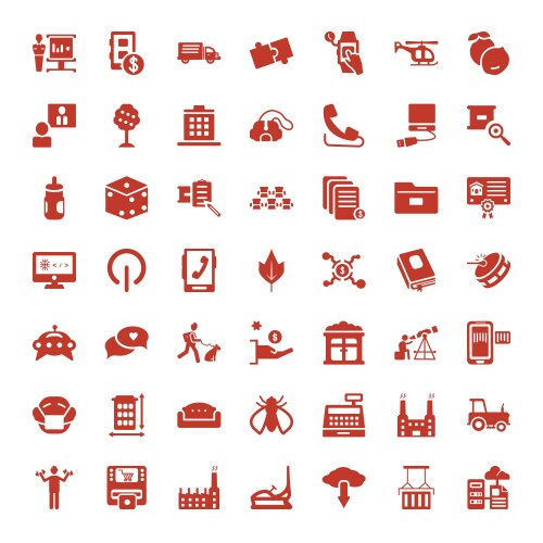 Pictogram icons vector image