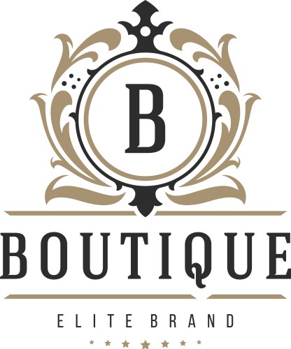 Luxury logo template object for logotype Vector Image