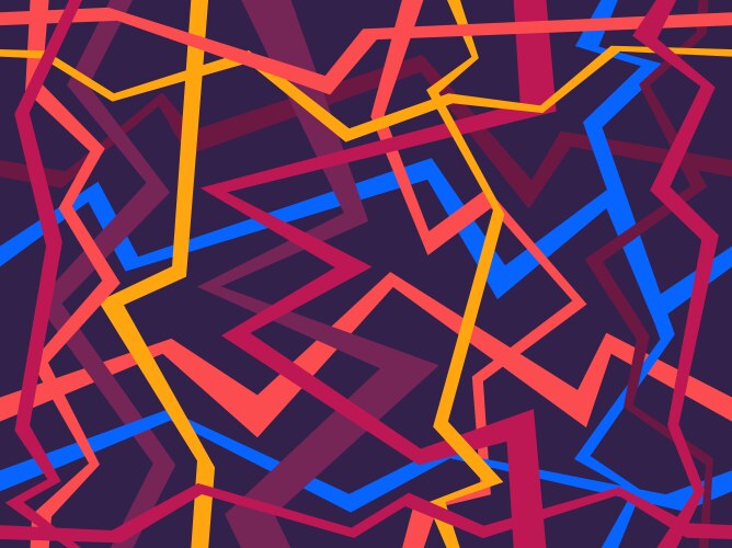 Abstract geometric pattern with random chaotic lin vector image