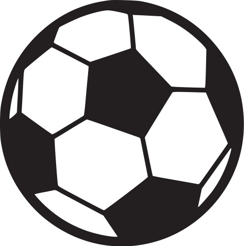 Football - minimalist and flat logo Vector Image