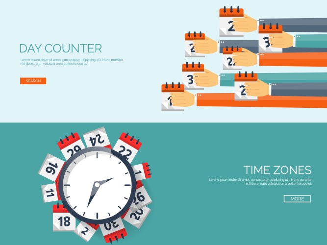 World time clocks Royalty Free Vector Image - VectorStock