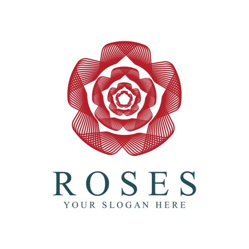 Rose logo Royalty Free Vector Image - VectorStock