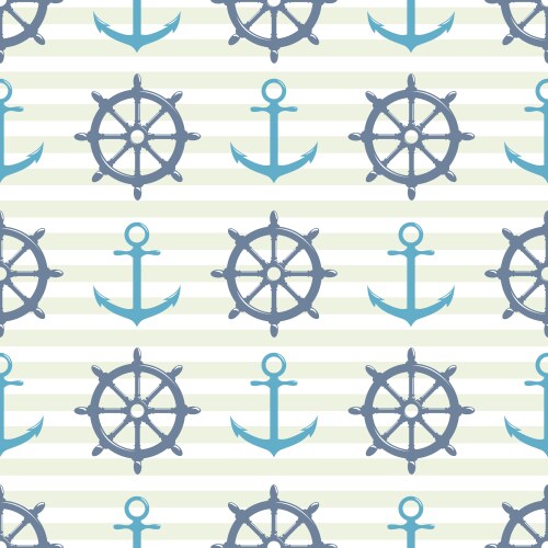 Seamless Pattern With Shamrock Clover Falling Vector Image