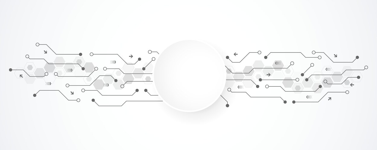 Abstract Background With Technology Circuit Board Vector Image