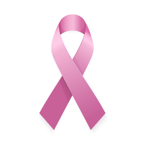 Pink Ribbon - Breast Cancer Awareness Vector Image