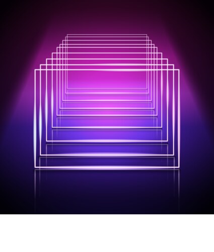 Realistic neon lights background Royalty Free Vector Image