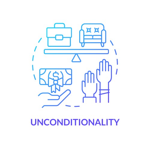 Disbursing funds concept icon Royalty Free Vector Image