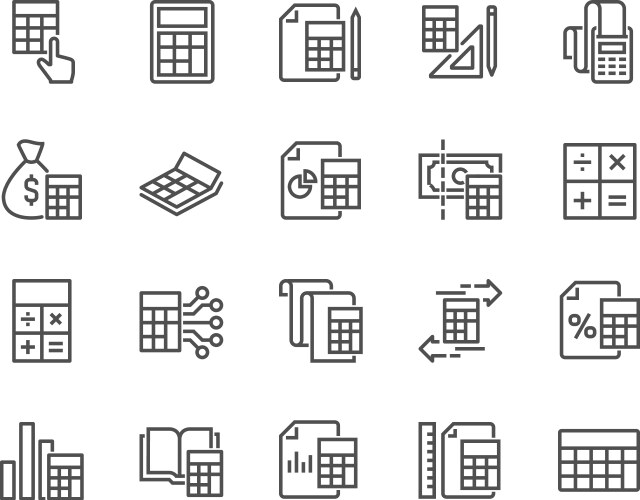 Calculation Vector Images (over 170,000)