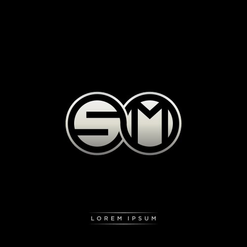 Logo letter monogram initial designs template Vector Image