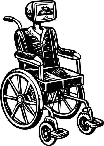 Smart Wheelchair Concept Vector Image