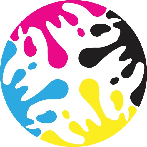 Cmyk logo vector image