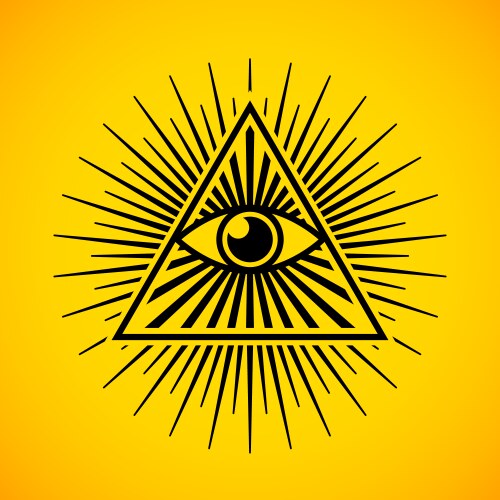 The All-Seeing Eye Symbol Vector Image