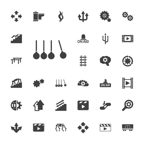 Motion icons (36863318) – Free Vector | VectorStock
