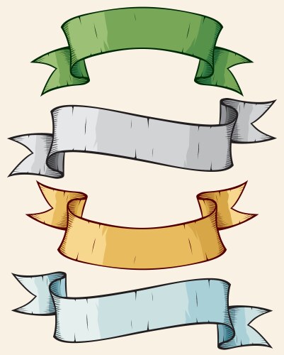 Old banners Royalty Free Vector Image - VectorStock