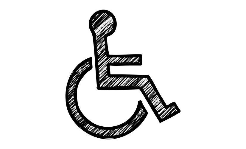 Wheelchair Accessibility Sketch Vector Image