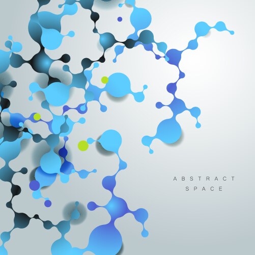 Hexagonal molecule structure of dna Royalty Free Vector