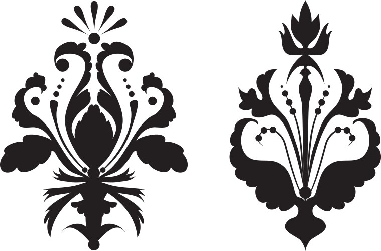 Floral Wreath Ornament Vector Image