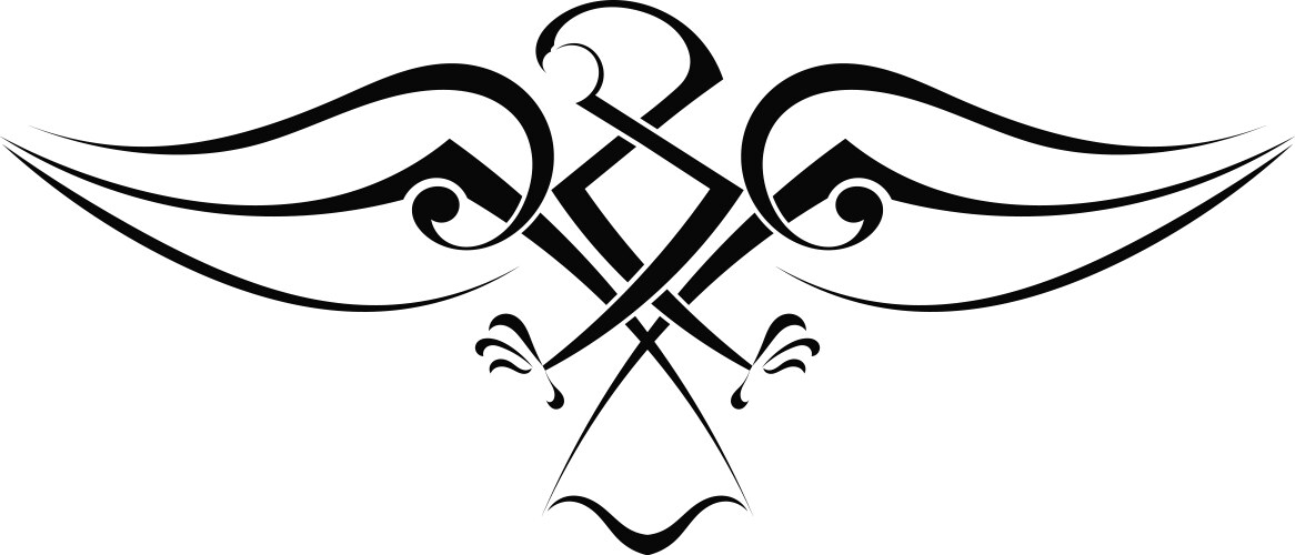 Eagle Tribal Tattoo Vector Image