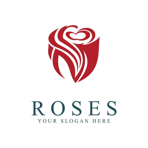 Rose logo Royalty Free Vector Image - VectorStock