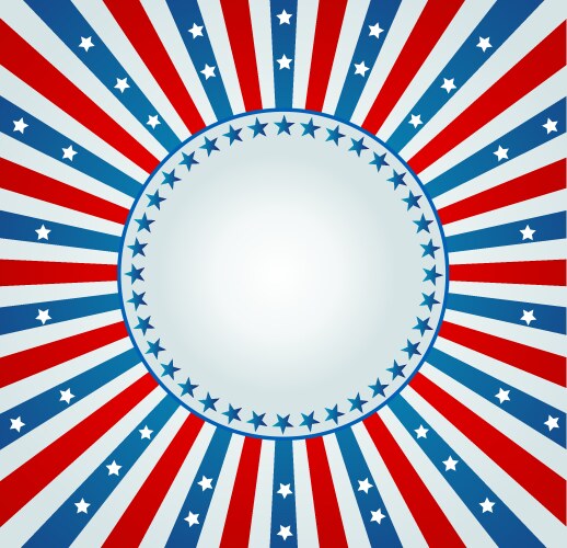 Stars and Stripes Background Vector Image