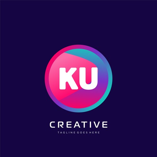 Fq initial logo with colorful circle template – Royalty-Free Vector ...