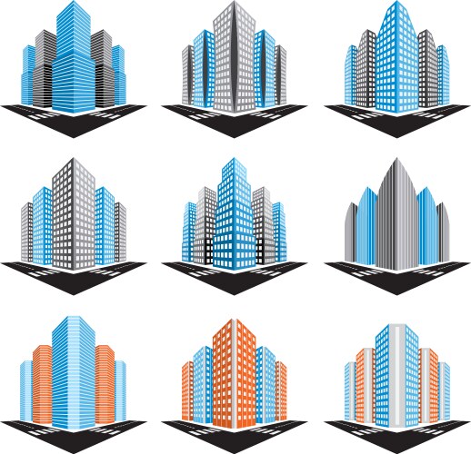 Buildings Royalty Free Vector Image - VectorStock