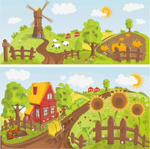 Rural Landscape Vector Images (over 57,000)