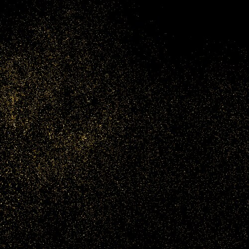 Gold glitter texture on a black background golden Vector Image