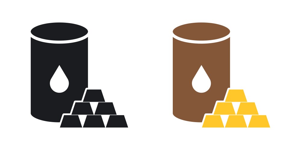 Commodity Icon Set - Energy & Trade – Royalty-Free Vector | VectorStock
