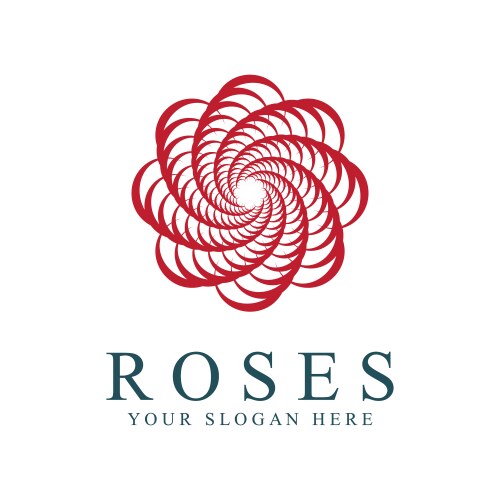 Rose logo Royalty Free Vector Image - VectorStock