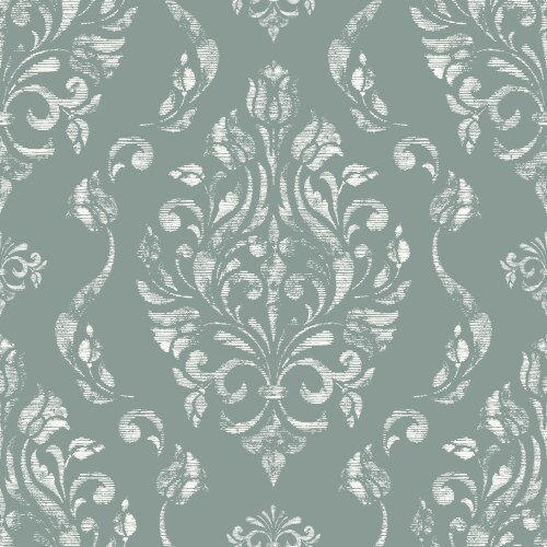 Damask seamless pattern element with brush strokes vector image