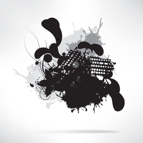 Abstract background with splash Royalty Free Vector Image