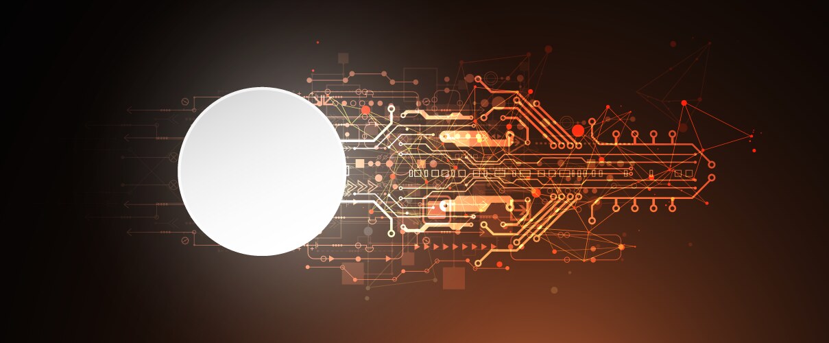 Technology futuristic abstract system circuit Vector Image
